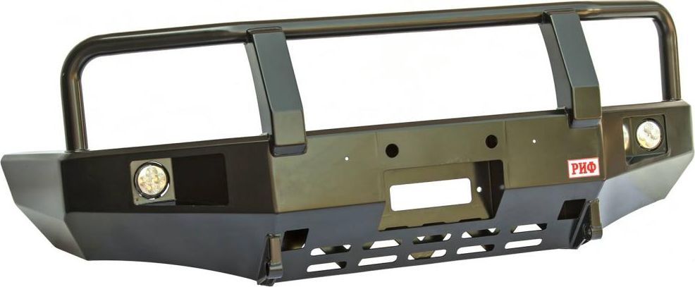 Бампер силовой РИФ передний с доп. фарами и защитной дугой для Mazda B2500 1999-2006. Артикул RIFB25-10350