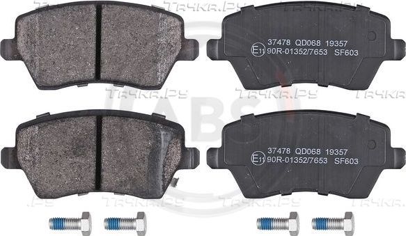 Тормозные колодки ABS передние для Suzuki SX4 I (Classic) 2006-2010. Артикул 37478