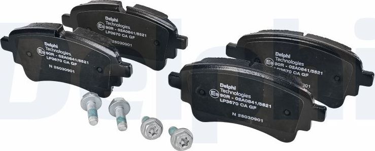 Тормозные колодки Delphi (Low-Metallic). Артикул LP3670