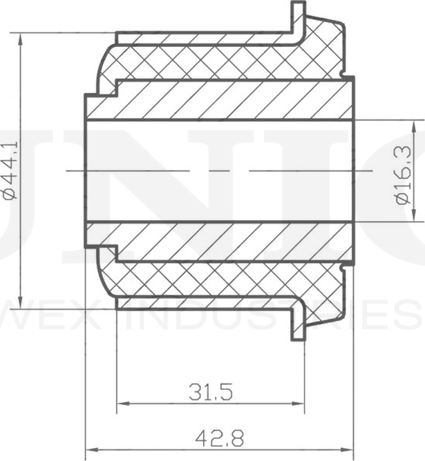 Сайлентблок рессоры (Unio). Артикул RMP-20234