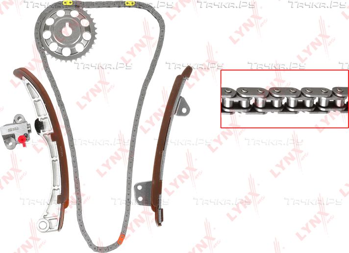 Цепь ГРМ LYNXauto для Toyota Yaris II 2005-2013. Артикул TK-0070