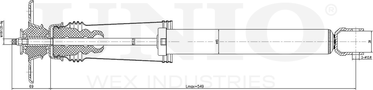Амортизатор подвески (Unio). Артикул SAB-10752