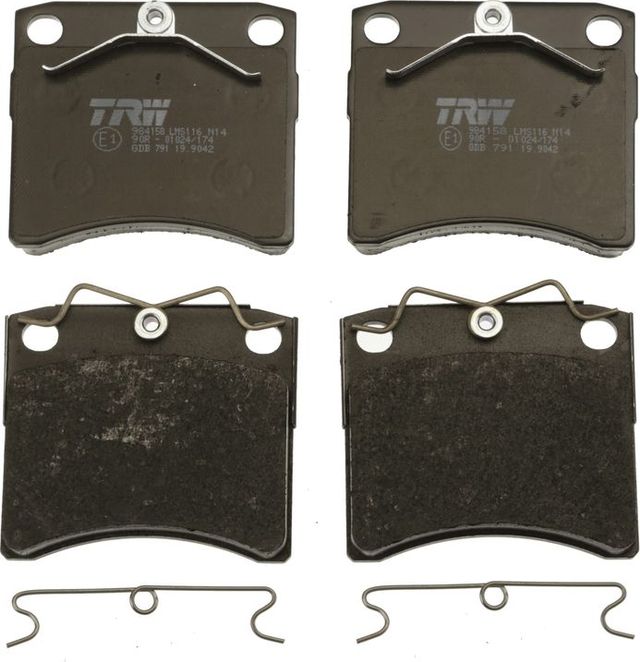 Тормозные колодки TRW COTEC. Артикул GDB791