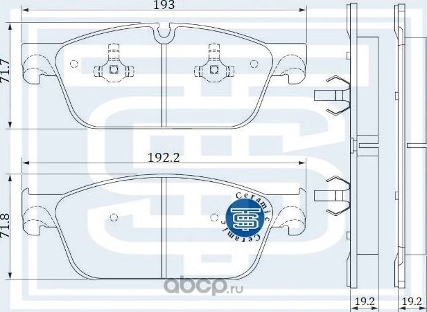 Колодки тормозные передние (Starke). Артикул 172676