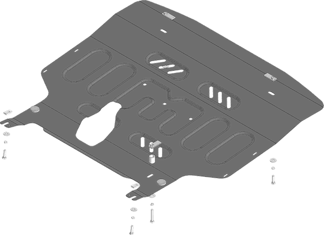 Защита Мотодор усиленная для картера и радиатора SWM G05 Pro 2023-2026. Артикул 75101