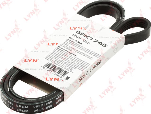 Приводной ремень поликлиновой LYNXauto для Hyundai Matrix I 2005-2008. Артикул 5PK1745