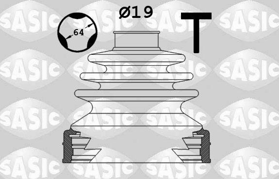 Пыльник ШРУСа внутренний Sasic для Fiat Qubo I 2008-2026. Артикул 1906115