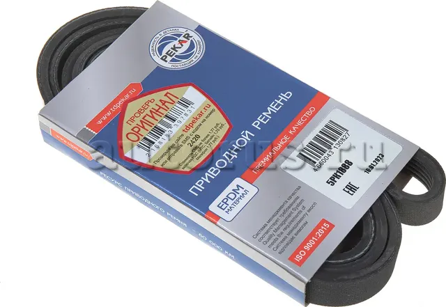 Ремень поликлиновой 5PK1888 для а/м ВАЗ 2123 CHEVROLET Niva (с ГУР), EPDM (Pekar). Артикул 5PK1888