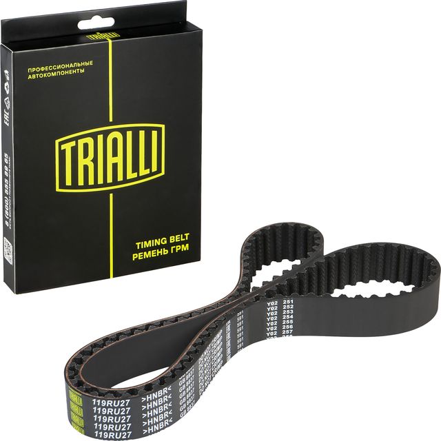 Ремень ГРМ Trialli (HNBR (Hydrierter Acryl-Nitril-Butadien-Kautschuk)) для Mercedes-Benz Citan 2012-2026. Артикул GB 8837