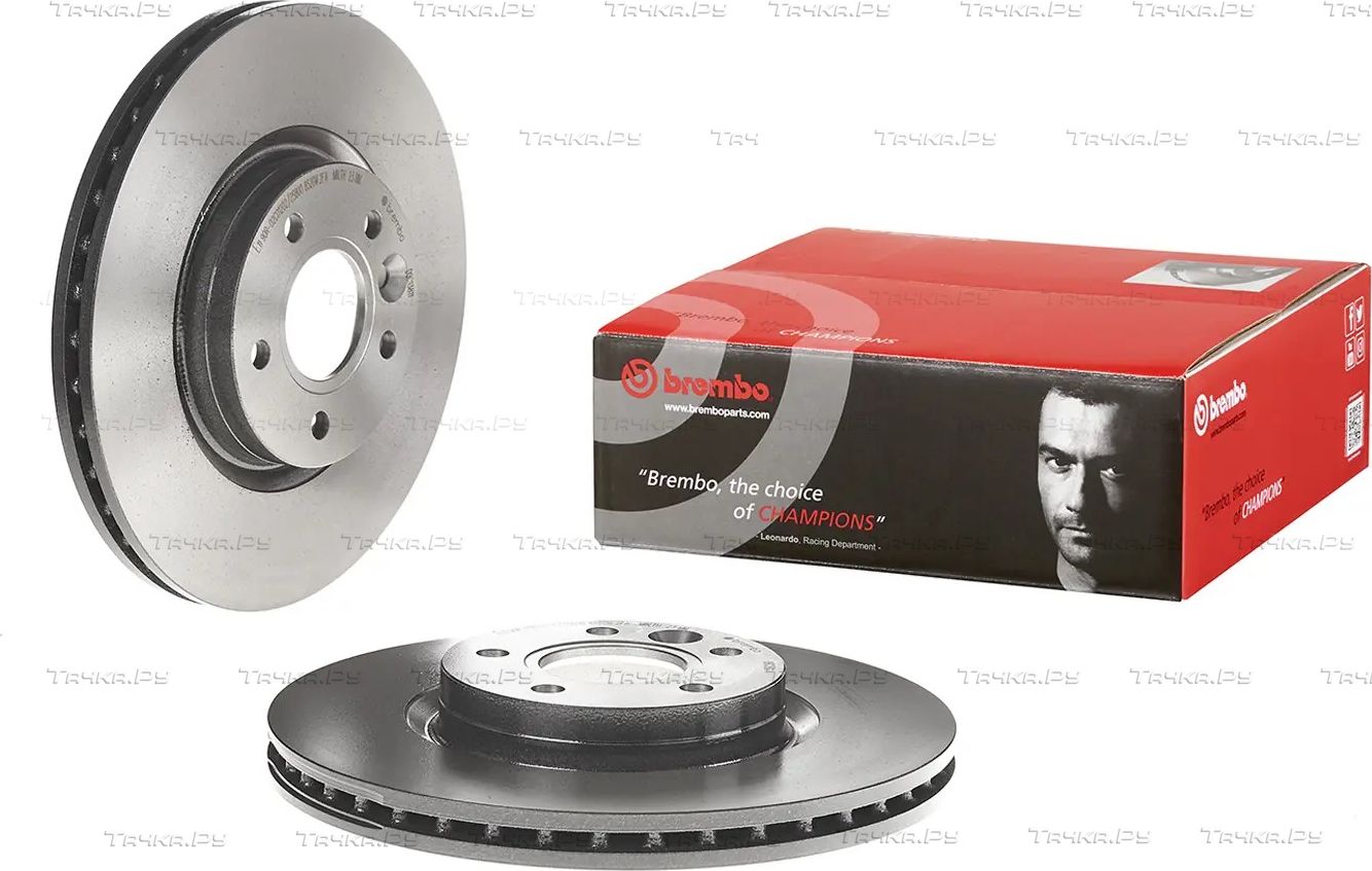 Тормозной диск Brembo UV Coated передний для Volvo C70 II 2006-2013. Артикул 09.C138.11