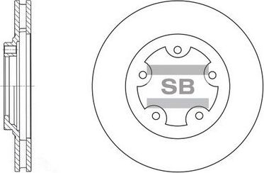 Тормозной диск Sangsin Hi-Q. Артикул SD1029
