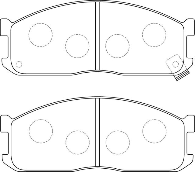 Тормозные колодки NiBK передние для Kia Bongo IV 2003-2026. Артикул PN5211