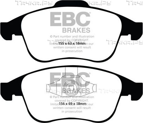 Тормозные колодки EBC Brakes. Артикул DP21992