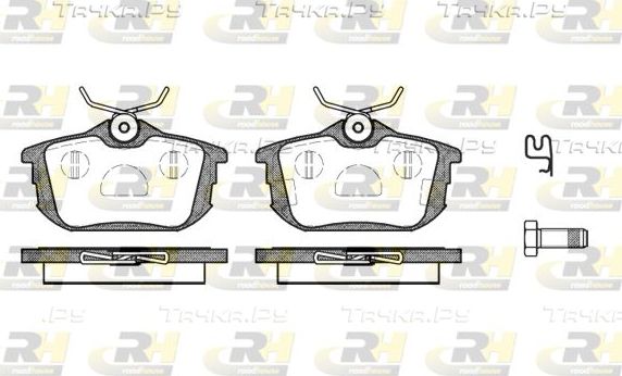 Тормозные колодки RoadHouse задние для Haima M3 2013-2026. Артикул 2605.02