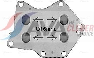 Радиатор масляный (маслоохладитель) для двигателя AVA (алюминий). Артикул MS3744