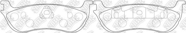 Тормозные колодки NiBK. Артикул PN0080