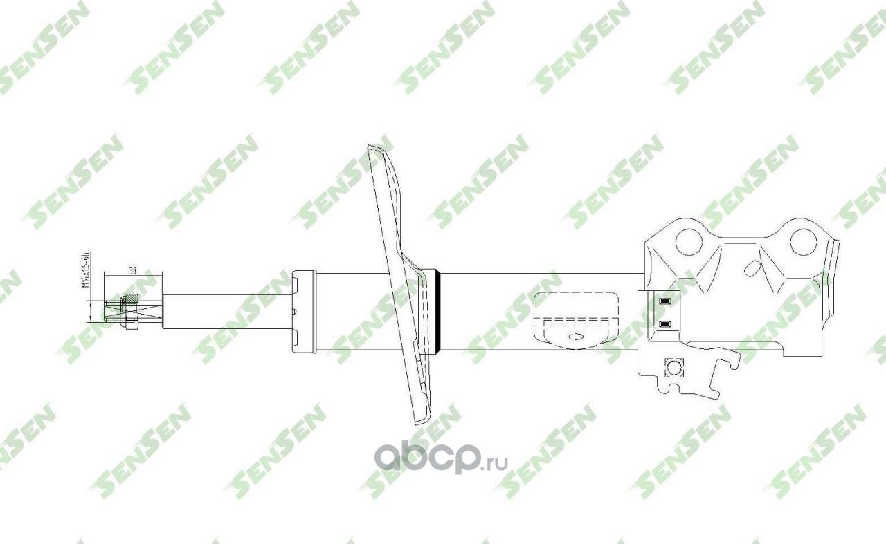 АМОРТИЗАТОР TOYOTA AURIS (E15) 2006/10- F / R (Sensen). Артикул 42140630