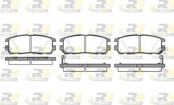 Тормозные колодки RoadHouse задние для Haval H5 I 2014-2026. Артикул 2426.02