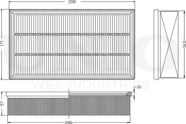 Фильтр воздушный (Unio). Артикул FLT-10061
