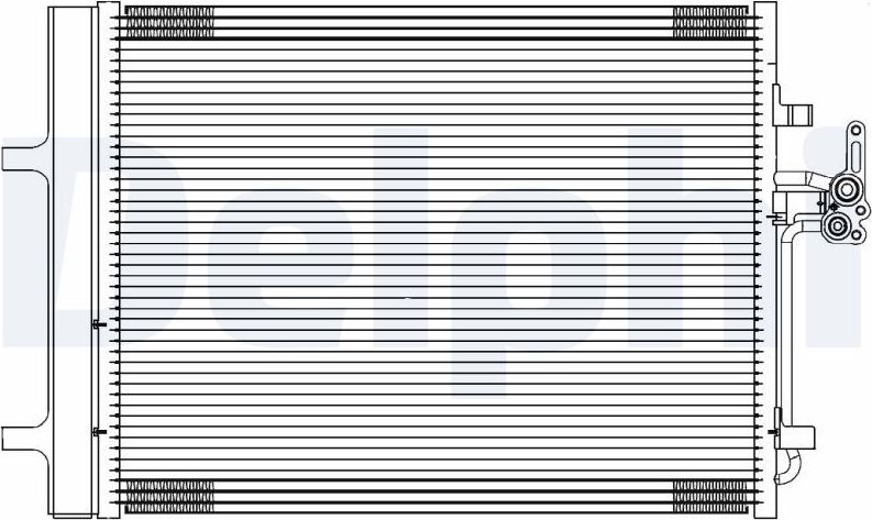 Радиатор кондиционера (конденсатор) Delphi. Артикул TSP0225689