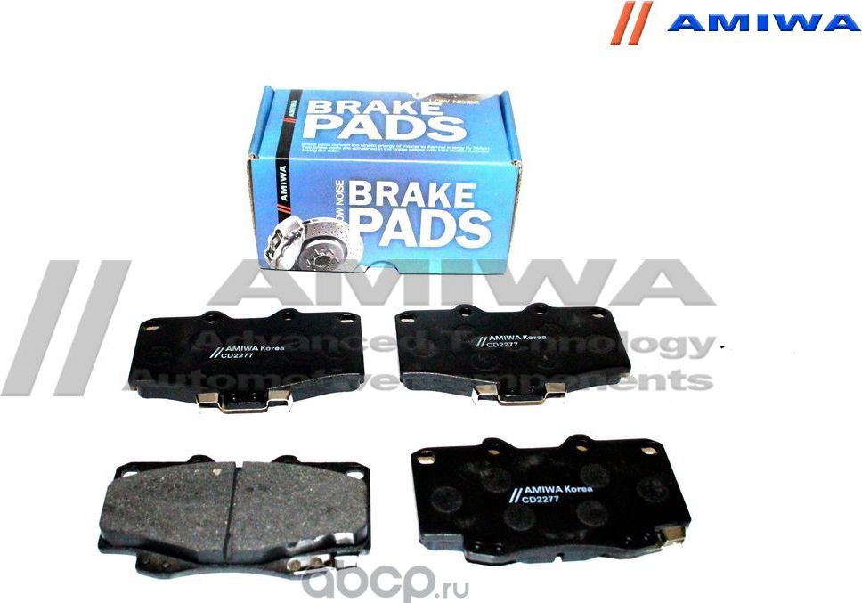 CD2277 КОЛОДКИ ТОРМОЗНЫЕ ДИСКОВЫЕ ПЕРЕДНИЕ SPEED STOP (Amiwa). Артикул CD2277
