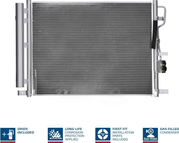 Радиатор кондиционера (конденсатор) Nissens (алюминий). Артикул 941290