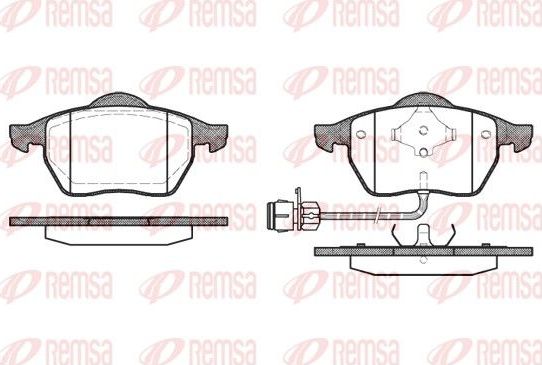 Тормозные колодки Remsa передние для Audi S8 I (D2) 1996-1999. Артикул 0390.02