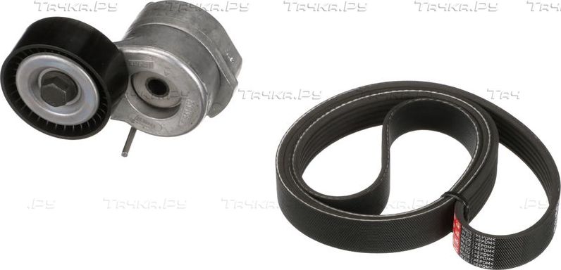 Приводной ремень поликлиновой с роликами (комплект) Gates Micro-V® Kit для Suzuki Swift IV 2010-2017. Артикул K016PK1320