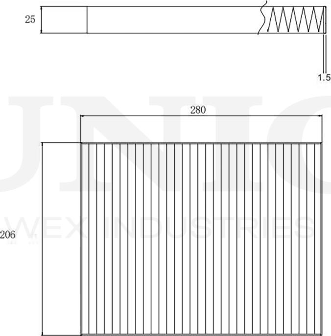 Фильтр салона (Unio). Артикул FLT-40059
