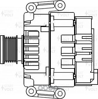 Генератор StartVOLT для Mercedes-Benz Sprinter 906 2006-2026. Артикул LG 1540