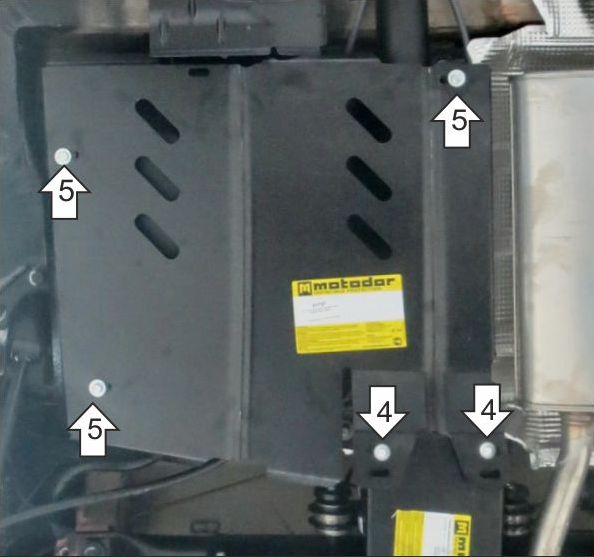 Защита Мотодор для топливного бака Renault Duster II 2021-2026. Артикул 71713