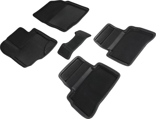 Коврики Seintex 3D EVA Соты для салона Suzuki Vitara IV 2015-2026 ЧЕРНЫЕ. Артикул 95444