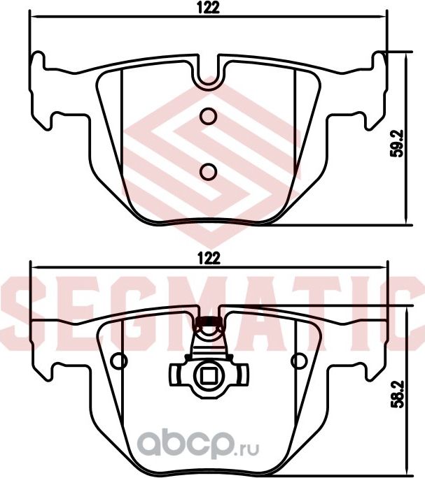 Колодка торм диск зад (Segmatic). Артикул SGBP2798