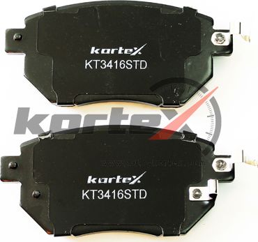 Колодки тормозные передние (Kortex). Артикул KT3416STD