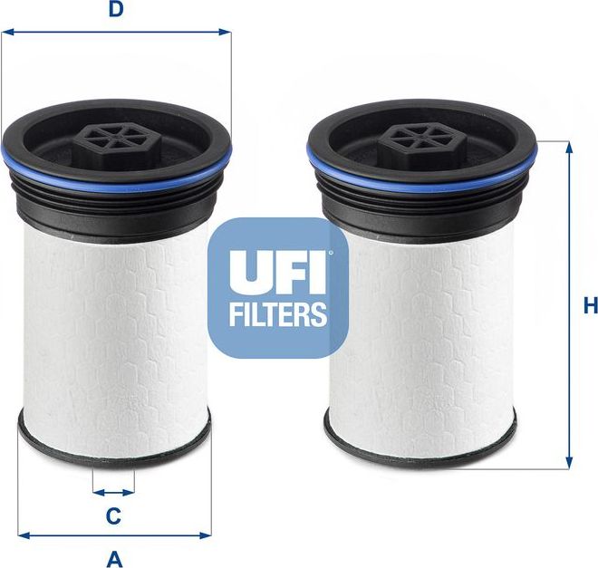 Топливный фильтр UFI. Артикул 26.042.02