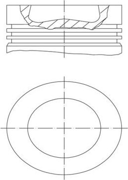 Поршень Mahle. Артикул 028 PI 00139 000