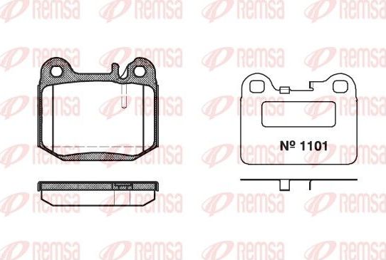 Тормозные колодки Remsa. Артикул 0014.40