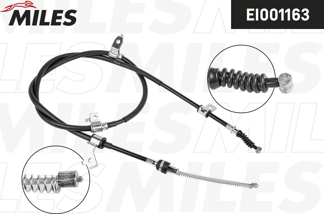 Трос ручника (тросик ручного тормоза) Miles. Артикул EI001163