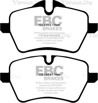 Тормозные колодки EBC Brakes. Артикул DP41789R