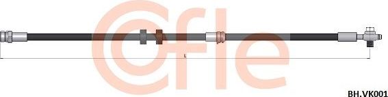 Тормозной шланг Cofle передний для SEAT Cordoba II 2002-2009. Артикул 92.BH.VK001