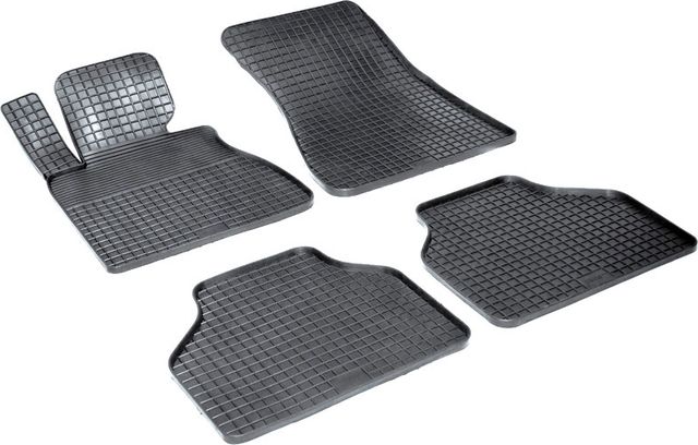 Коврики резиновые Seintex с узором сетка для салона BMW 7 E65 2001-2008. Артикул 00981