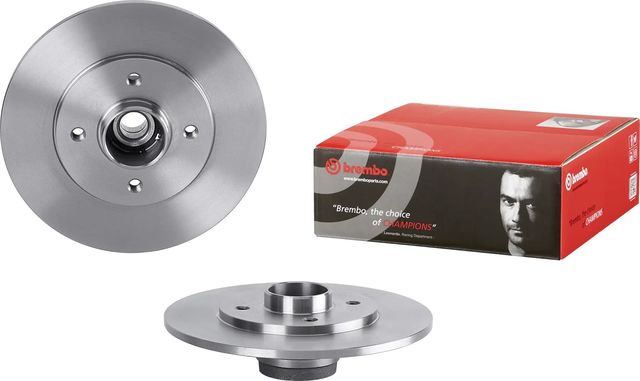 Тормозной диск Brembo со встроенным подшипником задний для Renault 19 I 1988-1994. Артикул 08.5834.25