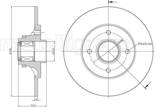 Тормозной диск Trusting. Артикул DF1597A