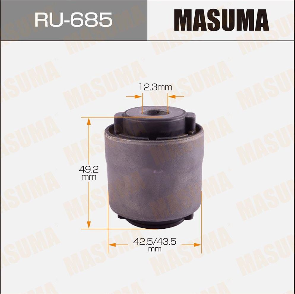 Сайлентблок заднего рычага подвески Masuma. Артикул RU-685