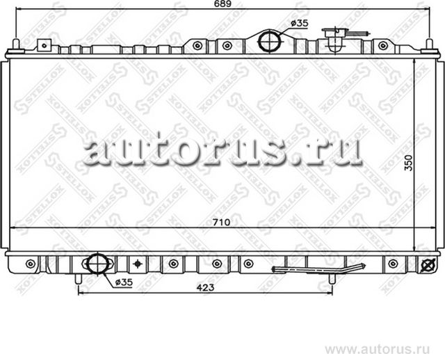 Радиатор охлаждения двигателя Stellox для Chrysler Sebring II 2001-2007. Артикул 10-26692-SX