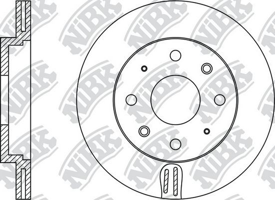 Тормозной диск NiBK. Артикул RN1376