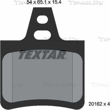 Тормозные колодки Textar. Артикул 2016203