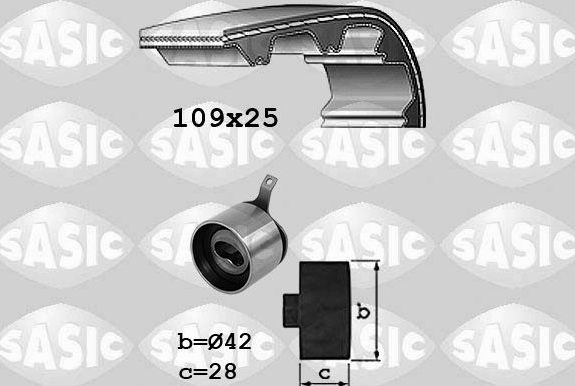 Ремень ГРМ с роликами (комплект) Sasic для Daewoo Kalos 2003-2007. Артикул 1756077