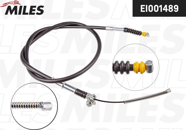 Трос ручника (тросик ручного тормоза) Miles задний левый для Toyota Corolla E90 1987-1994. Артикул EI001489