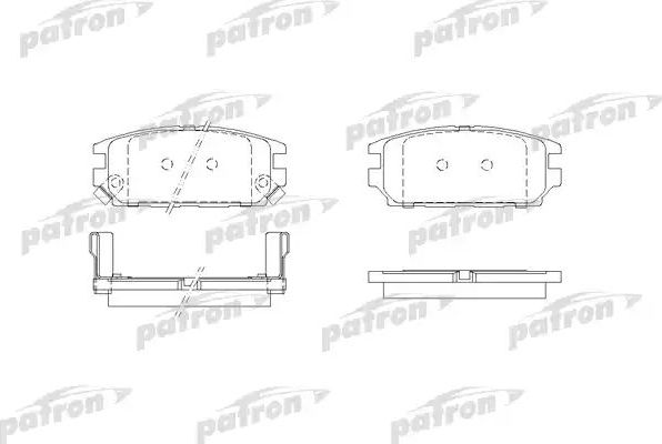 Тормозные колодки Patron. Артикул PBP1507